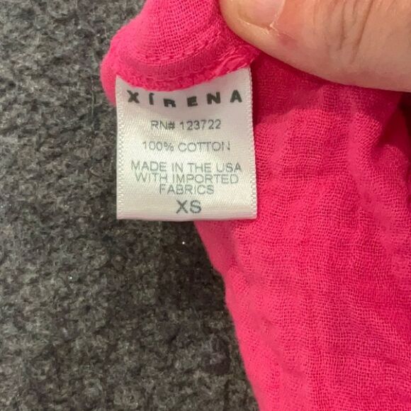 XÍRENA 100% Cotton Gauze Muslin Nissa Tiered Puff Sleeve Mini Coquette Dress XS - Picture 5 of 9